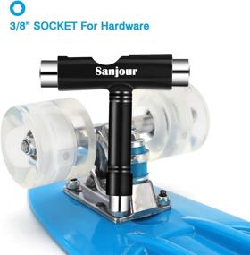 img 2 attached to Sanjour All-in-One Skate Tools: 🛹 Portable T-Tool Kit for Roller Skates/Skateboards