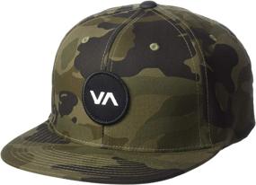 img 3 attached to 🧢 RVCA Men's VA Logo Patch Snapback Cap