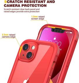 img 1 attached to 📱 Diaclara iPhone 13 Mini Case - Full Body Rugged Case with Anti-Scratch Screen Protector