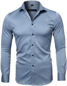 img 2 attached to 👕 FLY HAWK Casual Collared Greyish: Sleek and Stylish Wardrobe Essential