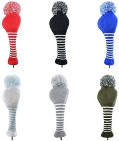 img 4 attached to Hauni Stripes Knitted Fairway HeadCovers Sports & Fitness