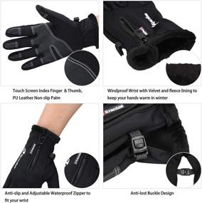 img 3 attached to 🧤 Winter Windproof Waterproof Touchscreen Driving Gloves