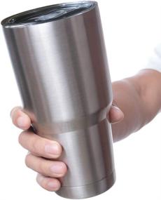 img 3 attached to 🥤 Vila 20-Ounce Stainless Steel Travel Tumbler: Double Wall Insulation, Leak-Proof Lid, Long-lasting Temperature Control