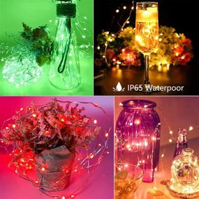 img 2 attached to 🎃 Decute RGB Fairy String Lights - 100 LED 33FT, Color Changing Twinkle Christmas Lights - USB Powered with Timer Remote Control - Outdoor Decor Lights for Halloween, Bedroom, Wedding, Dorm - 12 Modes