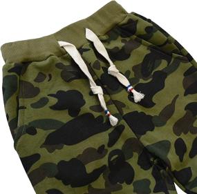 img 2 attached to 👖 Cotton Camouflage Sweatpants for Boys - KISBINI Children's Clothing Pants