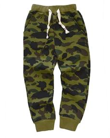 img 4 attached to 👖 Cotton Camouflage Sweatpants for Boys - KISBINI Children's Clothing Pants