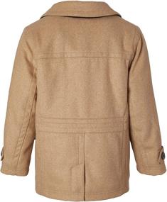 img 2 attached to Warmth and Style Combined: Sportoli Boy Classic Wool Blend Sherpa Winter Dress Pea Coat Jacket