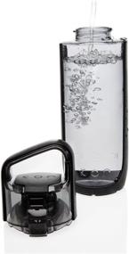 img 1 attached to 💧 KOR Delta Onyx Water Bottle – 16.9 Ounce: Sleek Design for Hydration On-the-Go