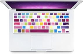 img 3 attached to HRH Colorful Mix Rainbow Silicone Keyboard Cover Skin for MacBook Air 13, MacBook 🌈 Pro 13/15/17 (with or without Retina Display, 2015 or Older Version) and iMac Older USA Layout