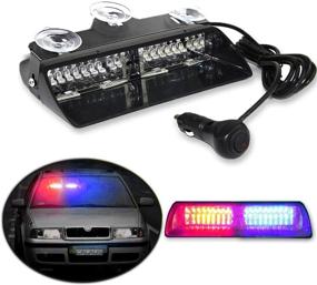 img 4 attached to High Intensity CALAUS 16 LED Windshield Law Enforcement Emergency Light - Red & Blue