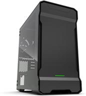 phanteks ph es314etg_bk tempered aluminum illumination logo