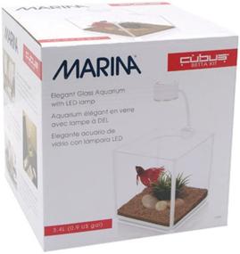 img 3 attached to 🐠 Optimized Marina CUBUS Glass Betta Kit