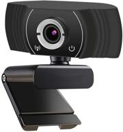 📷 high-definition usb webcam: 1080p camera with wide-angle lens, mic, and low light sensor for desktop & laptop streaming logo