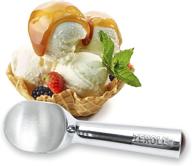 zeroll 1010 - premium aluminum ice cream scoop with heat 🍨 conductive handle, easy release, 20 scoops per gallon, made in usa, 4-ounce, silver логотип