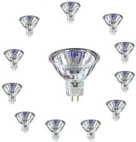 img 3 attached to SleekLighting MR16, 50W Halogen 12V Spotlight Bulb with UV Glass Cover - 2700K (12 Pack) for Recessed and Track Lighting