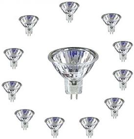 img 2 attached to SleekLighting MR16, 50W Halogen 12V Spotlight Bulb with UV Glass Cover - 2700K (12 Pack) for Recessed and Track Lighting