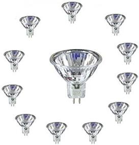 img 1 attached to SleekLighting MR16, 50W Halogen 12V Spotlight Bulb with UV Glass Cover - 2700K (12 Pack) for Recessed and Track Lighting