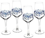 🍷 set of 4 spode blue italian wine glasses - enhance your table décor логотип