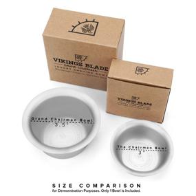 img 3 attached to 🪒 VIKINGS BLADE 'The Chairman' Luxury Shaving Bowl: Heavy Stainless Steel for Optimal Shaving Experience (3" Diameter, Standard)
