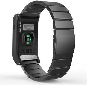 img 4 attached to Универсальный ремешок из нержавеющей стали MoKo для умных часов Garmin Vivoactive HR Sports GPS Smart Watch - регулируемый браслет с адаптерными инструментами