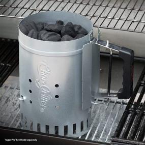 img 3 attached to 🔥 Char-Griller 12-Inch Charcoal Grill Chimney Starter featuring Quick-Release Trigger