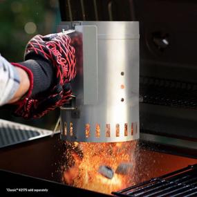 img 2 attached to 🔥 Char-Griller 12-Inch Charcoal Grill Chimney Starter featuring Quick-Release Trigger