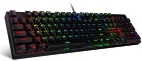img 4 attached to Redragon Mechanical Keyboard Keys Linear Quiet Red