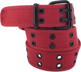 img 1 attached to Kids Canvas Two Hole Belt Available Boys' Accessories ~ Belts