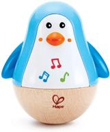 🐧 hape penguin musical wobbler - colorful roly poly toy for kids 6 months+ (e0331) logo
