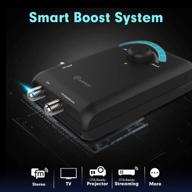 📺 antop hd smart boost антенный усилитель - улучшите сигнал телевизора с двумя выходами для 2 телевизоров, повысьте hdtv, vhf, uhf, fm, совместим с неусиленными антеннами логотип