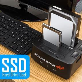 img 3 attached to 📁 Kingwin USB 3.0 Dual Bay SATA/SSD Hard Drive Dock with Offline Clone Function. Supports 2.5”/3.5” SATA HDD/SSD (SATA I/II/III). Built-in USB 3.0 Hub, SD Card Reader. Compatible with 2x8TB Drives & UASP