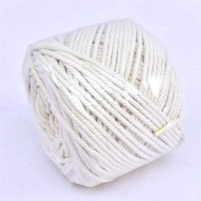 img 1 attached to 🧵 328 Feet 4MM Cotton Rope Macrame Cord for Crafts, Jewelry Making, Home Decor & Gift Wrapping - TsingYiStar