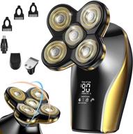 🪒 waterproof electric head shavers for bald men - ultimate wet and dry shaving experience with 5d floating technology, led display, and grooming kits logo