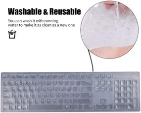 img 1 attached to DELL KM636 Keyboard Cover Skins Compatible With Dell KB216 Wired Keyboard &Amp