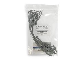 img 2 attached to 💪 Universal Cable Tether - Heavy Duty 14" Cable Tethers (20 Pack) - Adjustable, Pre-Assembled, Tamper-Resistant for Securing Conference Room Computer Display Adapters and Mac Adapters