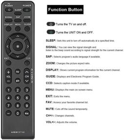 img 2 attached to Запасной пульт Gvirtue AKB36157102 для LG Zenith Digital TV Tuner Converter Box - совместим с DTT900 DTT901 LSX300 LSX3004DM LSX3004PM.