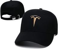 🧢 alzz tesla hats: embroidered adjustable baseball caps for tesla car enthusiasts logo