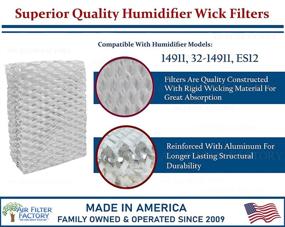 img 3 attached to 🔍 High-Performance 4-Pack Air Filter Factory Replacement for Sears Kenmore 14911, 32-14911, ES12 Humidifier Wick Filters