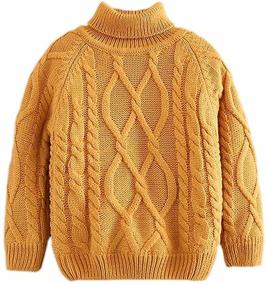 img 3 attached to 👕 Toddler Boys' Sleeve Turtleneck Pullover Sweater - Clothing and Sweaters