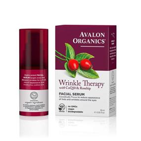 img 2 attached to 🌹 Avalon Organics Facial Serum: Wrinkle Therapy with CoQ10 & Rosehip, 0.55 Oz - Rejuvenate Your Skin