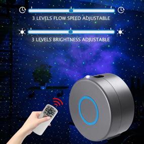 img 2 attached to 🌌 Grey Galaxy Projector Starry Night Light Show: LED Sky Light Projector for Bedroom, Adults Room, Home Party Decoration