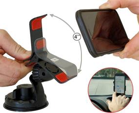 img 4 attached to 📱 Car Phone Mount: Universal Fit for All Phones. Grip and Drive - Mount on Dashboard, Windshield and More!