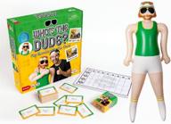 🎭 identity games who's the dude charades game - enhance your fun with the life size inflatable dude to act out 440 hilarious scenarios - recommended for ages 16+ logo