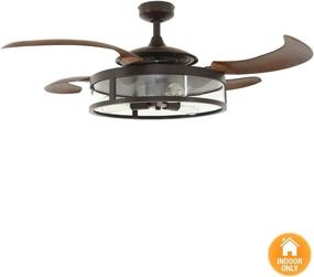 img 3 attached to 🌀 Fanaway 48 Inch Classic Retractable 4-Blade 3-Light AC Ceiling Fan in Oil Rubbed Bronze and Dark Koa