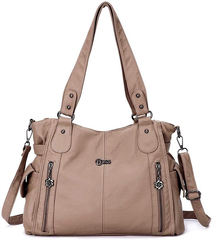 purses handbags shoulder leather multi pocket satchel women's handbags & wallets 로고
