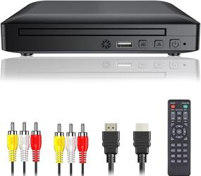img 4 attached to 📀 Thin All Region Free Mini DVD Player: 1080P Full HD with HDMI/AV Output - PAL/NTSC Compatible - USB Compatible