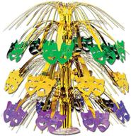 mardi gras cascade centerpiece: vibrant party accessory for ultimate celebration (1 count) (1/pkg) logo