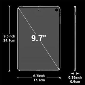 img 1 attached to iPad Air 1 Case - Asgens Transparent Slim Silicone Soft 📱 TPU Tablet Cover for Apple iPad Air 1st Edition (NOT iPad Air 2)