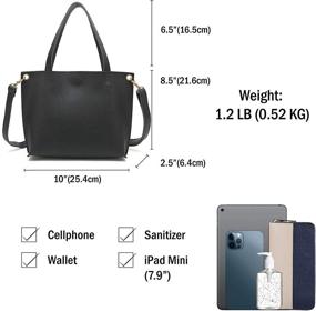 img 2 attached to Scarleton Small Reversible Crossbody H184220192501 Women's Handbags & Wallets for Totes
