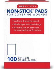 img 2 attached to 🏥 All Health Non-Stick Pads: 2x3, 100 Pads for Wound Coverage and Infection Prevention